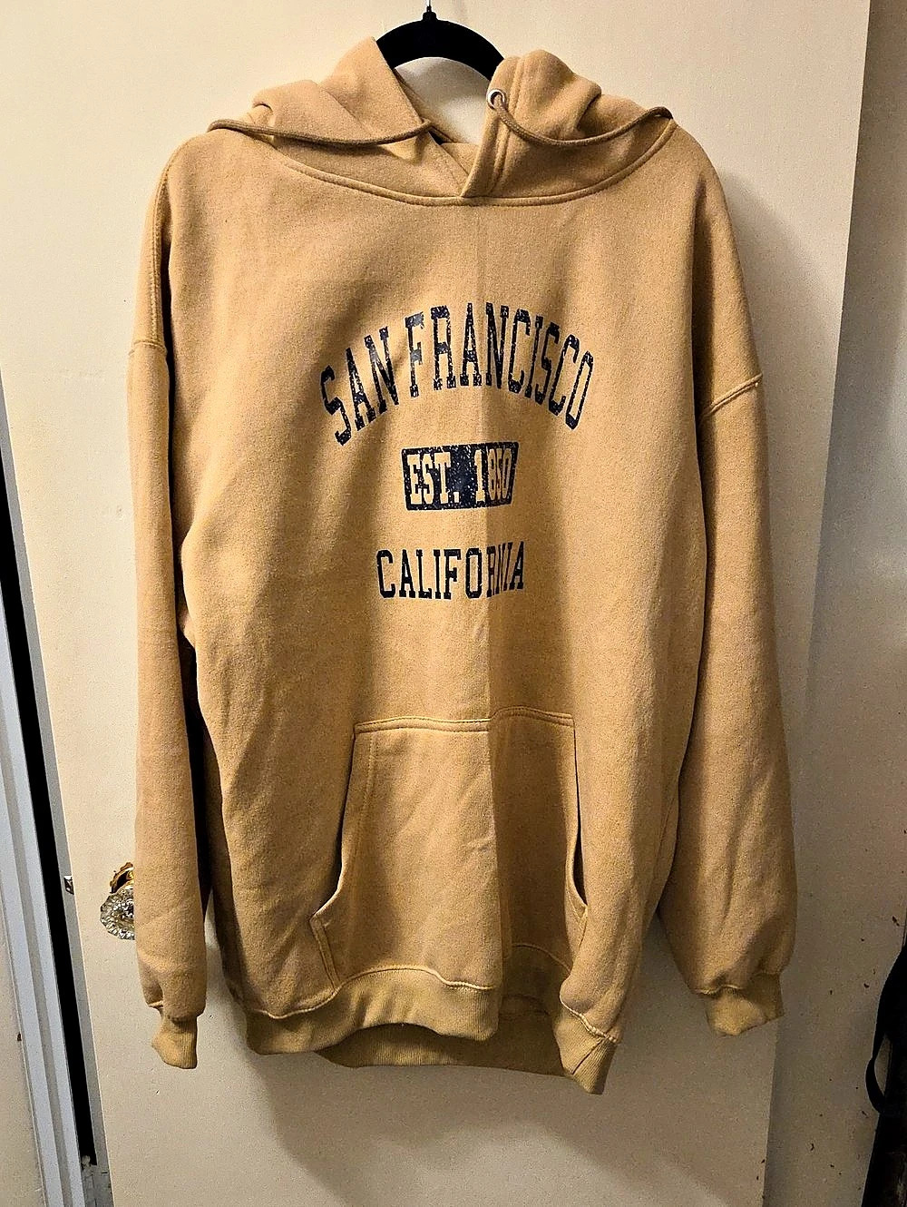 Republic Blues San Francisco California Graphic Hoodie Brown 2XL